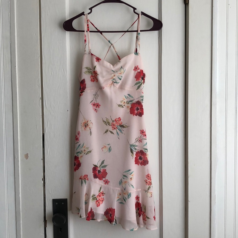 Bershka floral mini dress
